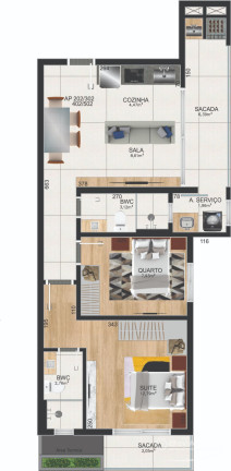 Imagem Apartamento com 2 Quartos à Venda, 66 m² em Saguaçu - Joinville