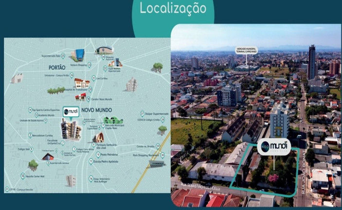 Imagem Apartamento com 1 Quarto à Venda, 32 m² em Novo Mundo - Curitiba