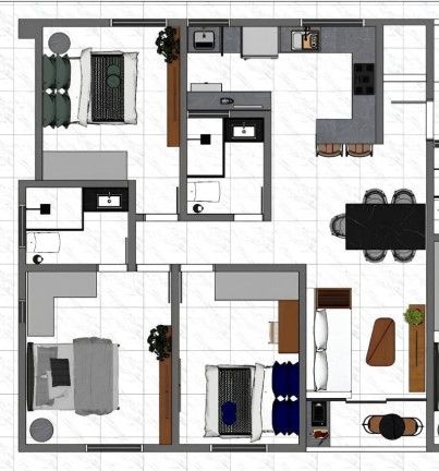Imagem Apartamento com 2 Quartos à Venda, 55 m² em Bessa - João Pessoa