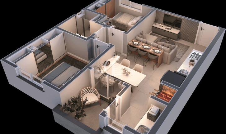 Imagem Apartamento com 2 Quartos à Venda, 54 m² em Cidade Nova - Caxias Do Sul Imagem Apartamento com 2 Quartos à Venda, 54 m² em Cidade Nova - Caxias Do Sul