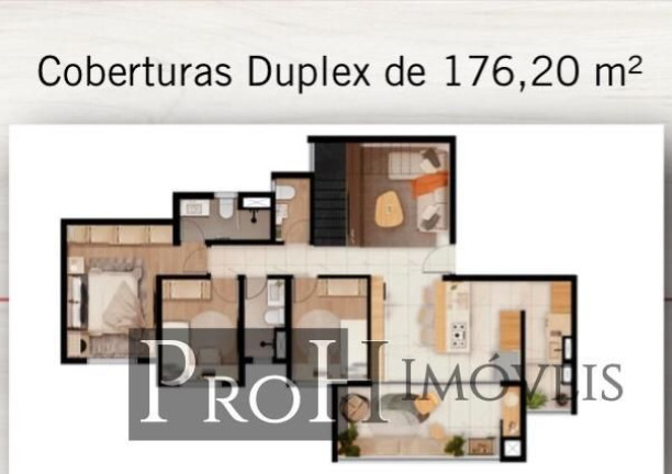 Imagem Cobertura com 3 Quartos à Venda, 176 m² em Valparaíso - Santo André