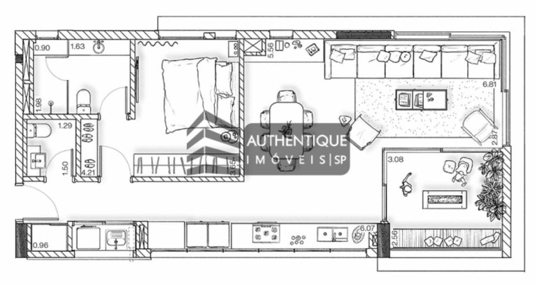 Imagem Apartamento com 1 Quarto à Venda, 114 m² em Itaim Bibi - São Paulo