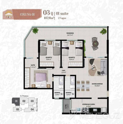Imagem Apartamento com 3 Quartos à Venda, 107 m² em Praia Do Morro - Guarapari Imagem Apartamento com 3 Quartos à Venda, 107 m² em Praia Do Morro - Guarapari