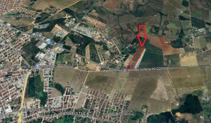 Terreno à Venda, 63 m² em Canafístula - Arapiraca