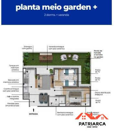 Imagem Apartamento com 2 Quartos à Venda, 40 m² em Jardim Monte Santo - Sumaré