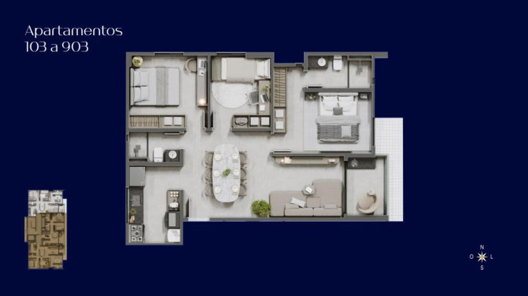 Imagem Apartamento com 2 Quartos à Venda, 60 m² em Bessa - João Pessoa Imagem Apartamento com 2 Quartos à Venda, 60 m² em Bessa - João Pessoa