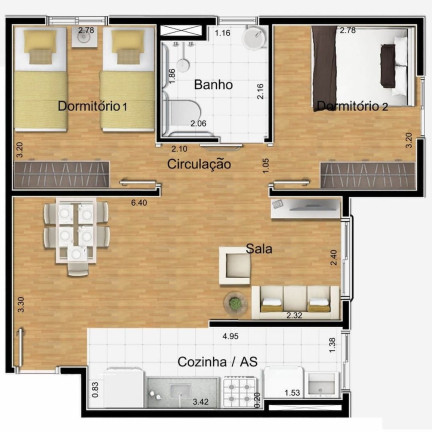 Imagem Imóvel com 2 Quartos à Venda, 55 m² em Vila Andrade - São Paulo