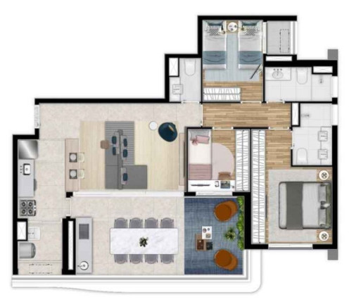 Imagem Apartamento com 3 Quartos à Venda, 102 m² em Perdizes - São Paulo