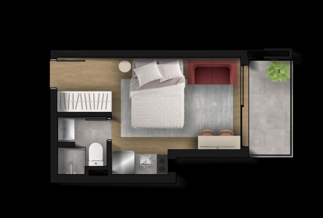 Imagem Apartamento com 1 Quarto à Venda, 38 m² em Brooklin Paulista - São Paulo Imagem Apartamento com 1 Quarto à Venda, 38 m² em Brooklin Paulista - São Paulo