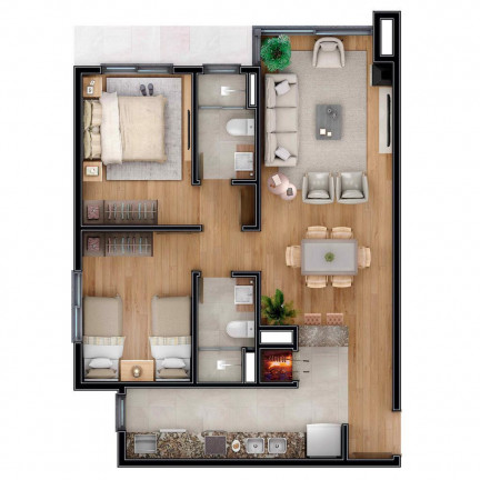 Imagem Apartamento com 2 Quartos à Venda, 125 m² em Carniel - Gramado Imagem Apartamento com 2 Quartos à Venda, 125 m² em Carniel - Gramado