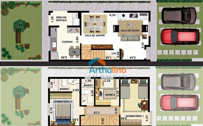 Imagem Sobrado com 3 Quartos à Venda, 89 m² em Jardim Belizário - Cotia