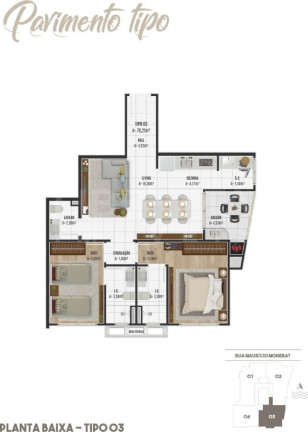 Imagem Apartamento com 2 Quartos à Venda, 76 m² em Gravatá - Navegantes Imagem Apartamento com 2 Quartos à Venda, 76 m² em Gravatá - Navegantes