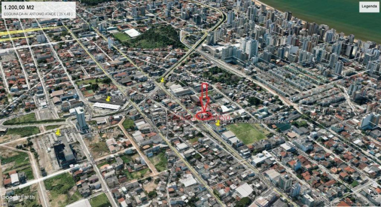 Imagem Terreno para Alugar, 1.200 m² em Itapuã - Vila Velha Imagem Terreno para Alugar, 1.200 m² em Itapuã - Vila Velha