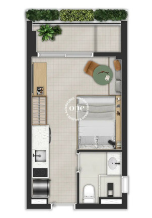 Imagem Apartamento com 1 Quarto à Venda, 36 m² em Itaim Bibi - São Paulo