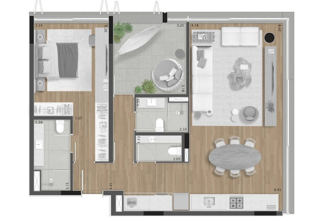 Imagem Apartamento com 1 Quarto à Venda, 70 m² em Pinheiros - São Paulo