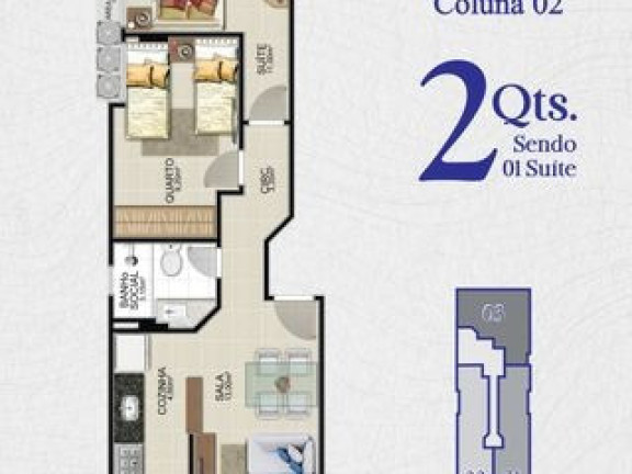 Imagem Imóvel com 2 Quartos à Venda, 55 m² em Praia Do Morro - Guarapari