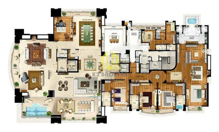 Imagem Apartamento com 4 Quartos à Venda, 874 m² em Ecoville - Curitiba