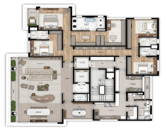 Imagem Apartamento com 4 Quartos à Venda, 355 m² em Paraíso - São Paulo Imagem Apartamento com 4 Quartos à Venda, 355 m² em Paraíso - São Paulo