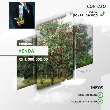 Terreno à Venda, 150 m² em Iranduba
