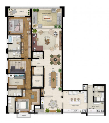 Imagem Apartamento com 4 Quartos à Venda, 211 m² em Morumbi - São Paulo