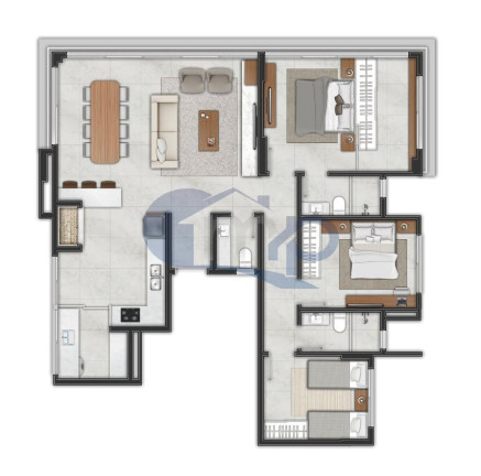 Imagem Apartamento com 3 Quartos à Venda, 122 m² em Praia Grande - Torres Imagem Apartamento com 3 Quartos à Venda, 122 m² em Praia Grande - Torres