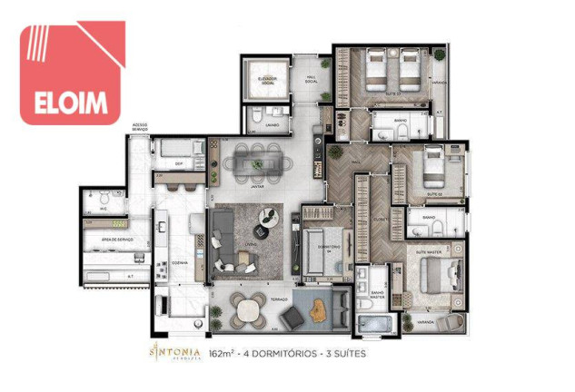 Imagem Apartamento com 3 Quartos à Venda, 162 m² em Perdizes - São Paulo