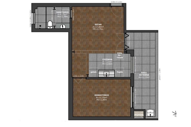 Imagem Apartamento com 1 Quarto à Venda, 45 m² em Santana - Porto Alegre