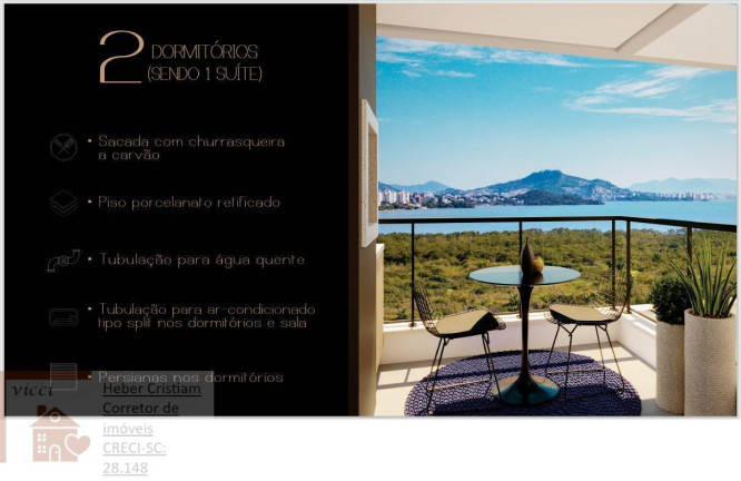 Imagem Apartamento com 2 Quartos à Venda, 61 m² em Cacupé - Florianópolis