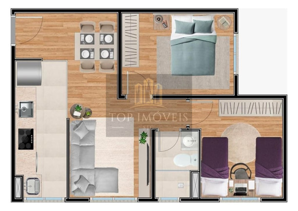 Imagem Apartamento com 2 Quartos à Venda, 60 m² em Jardim Das Paineiras I - São José Dos Campos Imagem Apartamento com 2 Quartos à Venda, 60 m² em Jardim Das Paineiras I - São José Dos Campos