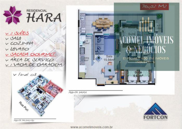 Imagem Apartamento com 2 Quartos à Venda, 76 m² em Vila Tupi - Praia Grande