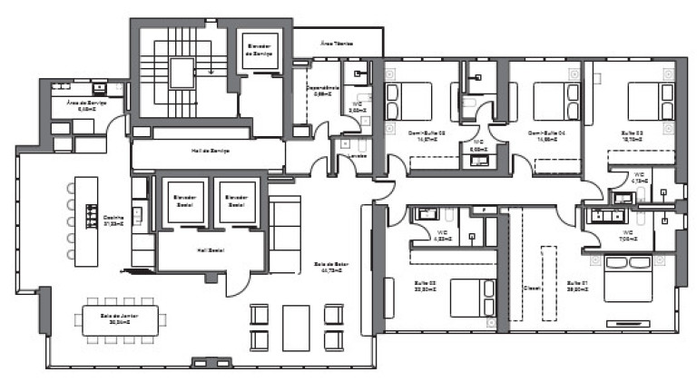 Imagem Flat com 4 Quartos à Venda, 215 m² em Centro - Balneário Camboriú Imagem Flat com 4 Quartos à Venda, 215 m² em Centro - Balneário Camboriú