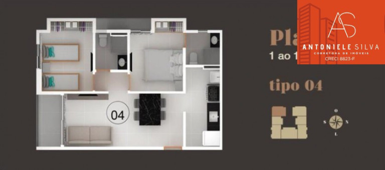 Imagem Apartamento com 2 Quartos à Venda, 51 m² em Jardim Cidade Universitária - João Pessoa