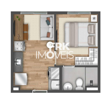 Imagem Imóvel com 2 Quartos à Venda, 37 m² em Santo Amaro - São Paulo