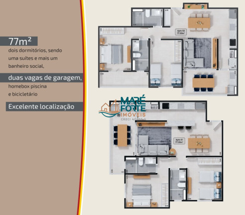 Imagem Apartamento com 2 Quartos à Venda, 77 m² em Martim De Sa - Caraguatatuba Imagem Apartamento com 2 Quartos à Venda, 77 m² em Martim De Sa - Caraguatatuba