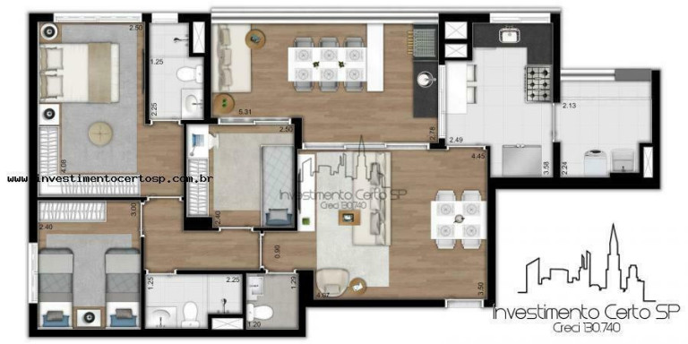 Imagem Apartamento com 3 Quartos à Venda, 91 m² em Ipiranga - São Paulo