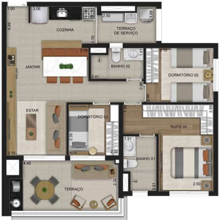 Imagem Apartamento com 3 Quartos à Venda, 87 m² em Tatuapé - São Paulo
