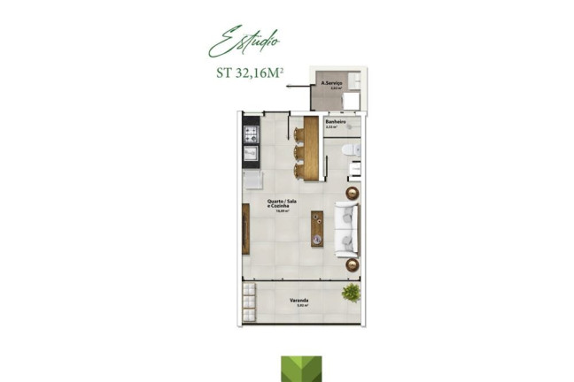 Imagem Apartamento com 1 Quarto à Venda, 34 m² em Praia Do Forte - Mata De São João Imagem Apartamento com 1 Quarto à Venda, 34 m² em Praia Do Forte - Mata De São João