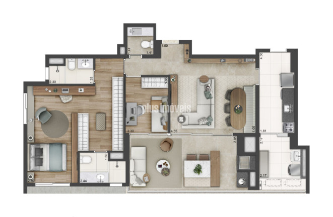 Apartamento com 3 Quartos à Venda, 146 m² em Brooklin Novo - São Paulo