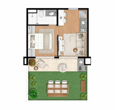 Imagem Apartamento com 1 Quarto à Venda, 33 m² em Alto Da Boa Vista - São Paulo