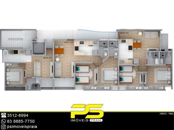 Imagem Apartamento com 2 Quartos à Venda, 32 m² em Tambauzinho - João Pessoa Imagem Apartamento com 2 Quartos à Venda, 32 m² em Tambauzinho - João Pessoa