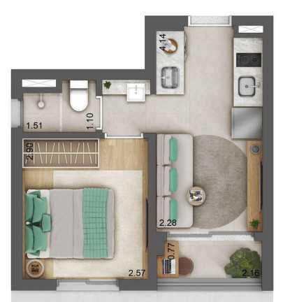 Imagem Apartamento com 1 Quarto à Venda, 28 m² em Vila Olímpia - São Paulo Imagem Apartamento com 1 Quarto à Venda, 28 m² em Vila Olímpia - São Paulo