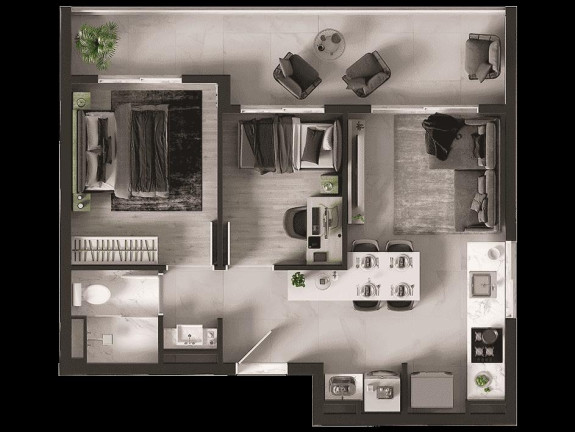 Imagem Imóvel com 2 Quartos à Venda, 40 m² em Morumbi - São Paulo Imagem Imóvel com 2 Quartos à Venda, 40 m² em Morumbi - São Paulo