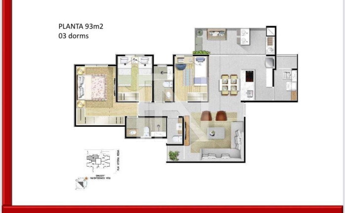 Imagem Apartamento com 3 Quartos à Venda, 92 m² em Campestre - Santo André