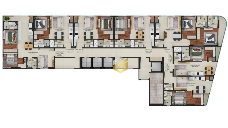 Imagem Apartamento com 1 Quarto à Venda, 47 m² em Perequê - Porto Belo Imagem Apartamento com 1 Quarto à Venda, 47 m² em Perequê - Porto Belo