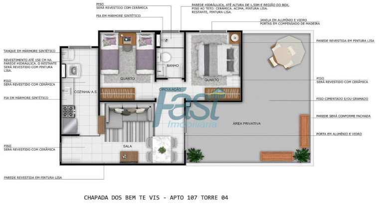 Imagem Apartamento com 2 Quartos à Venda, 42 m² em Jardim Imperial - Cuiabá