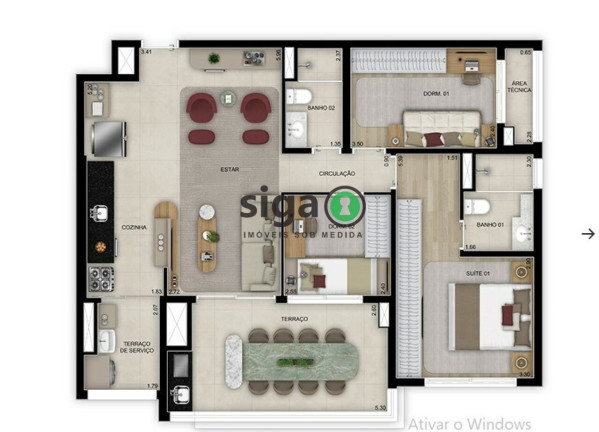 Imagem Apartamento com 3 Quartos à Venda, 97 m² em Santo Amaro - São Paulo Imagem Apartamento com 3 Quartos à Venda, 97 m² em Santo Amaro - São Paulo