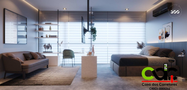 Apartamento com 1 Quarto à Venda, 30 m² em Centro - Poços De Caldas