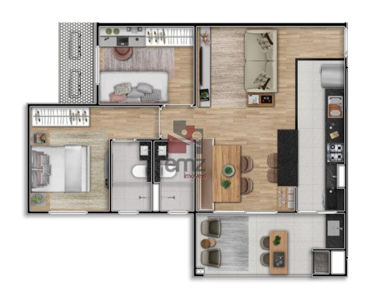 Imagem Apartamento com 2 Quartos à Venda, 65 m² em Vila Planalto - Campo Grande Imagem Apartamento com 2 Quartos à Venda, 65 m² em Vila Planalto - Campo Grande