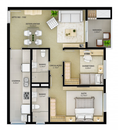 Imagem Apartamento com 2 Quartos à Venda, 108 m² em Centro - São Leopoldo Imagem Apartamento com 2 Quartos à Venda, 108 m² em Centro - São Leopoldo