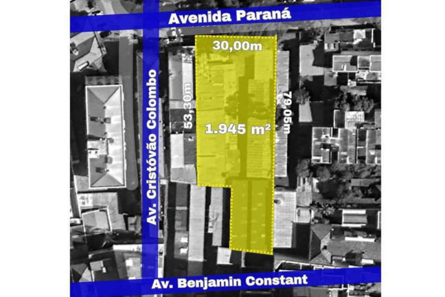 Terreno à Venda, 1.945 m² em Floresta - Porto Alegre
